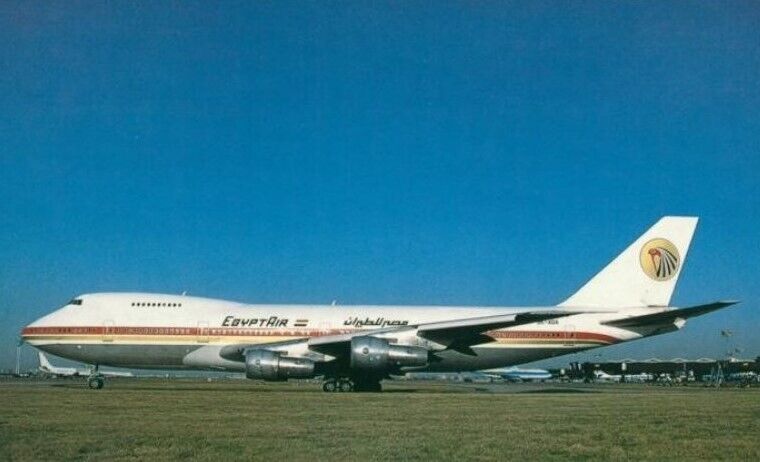 Egyptair Boeing 747-200 9K-ADA @ Paris Orly - postcard