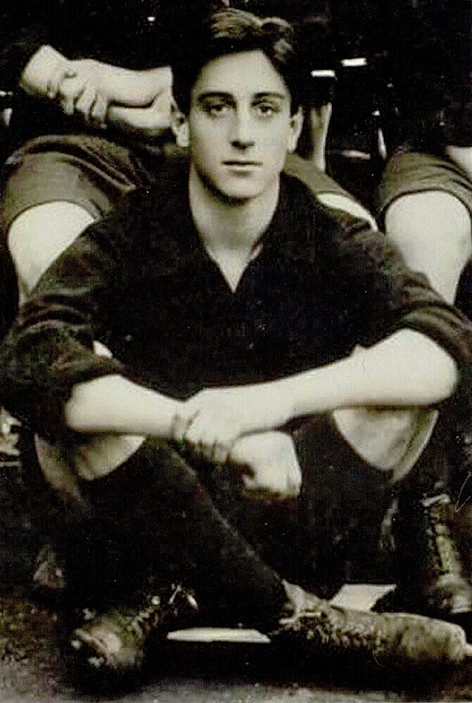 1920s Football Player Sitting Cross Legged gay man\'s collection 4x6