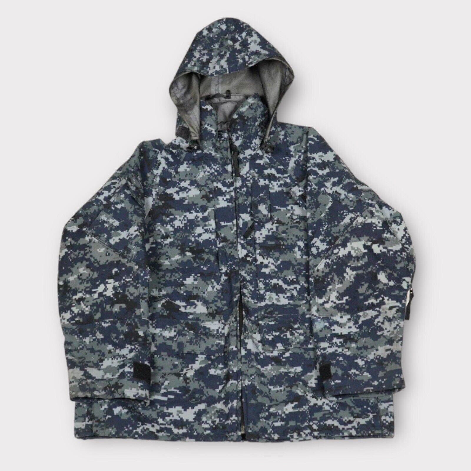 US Navy Parka Gore-Tex Digital Blue Jacket Small-X-SHORT NWOT