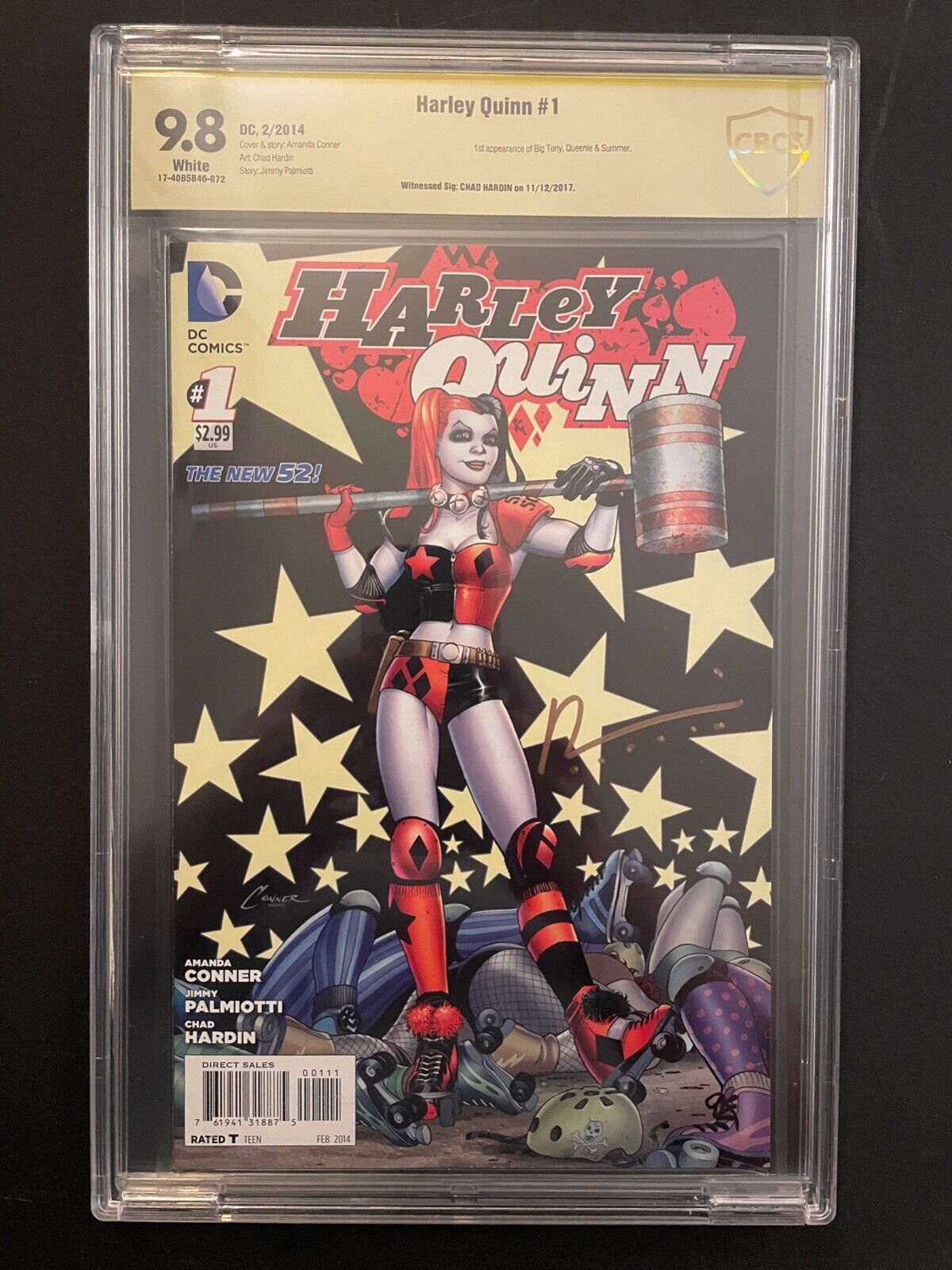 Harley Quinn 1 Hardin Signature CBCS 9.8 High Grade DC Comic Book ST3-116