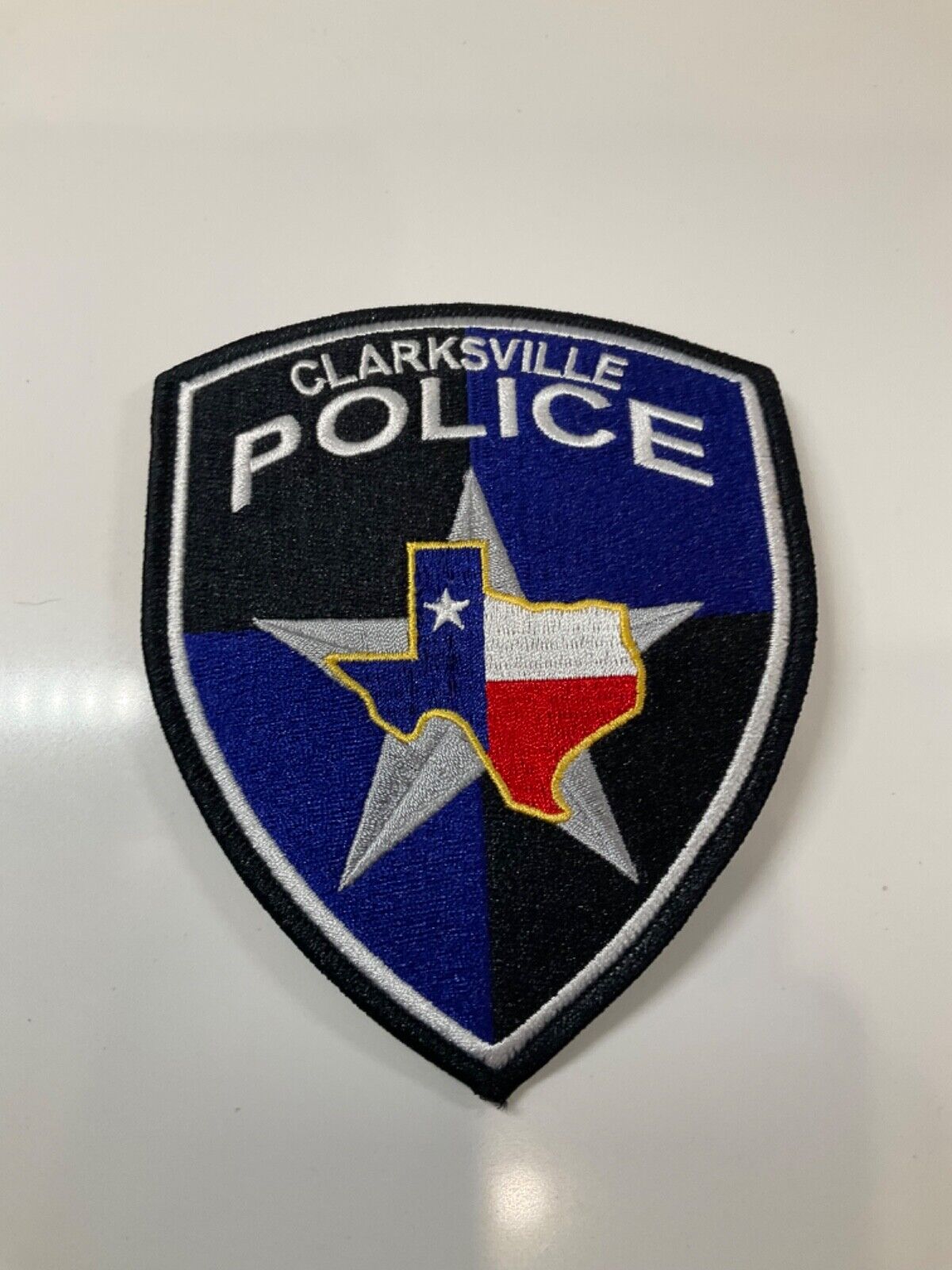 Clarksville Police State Texas Colorful TX