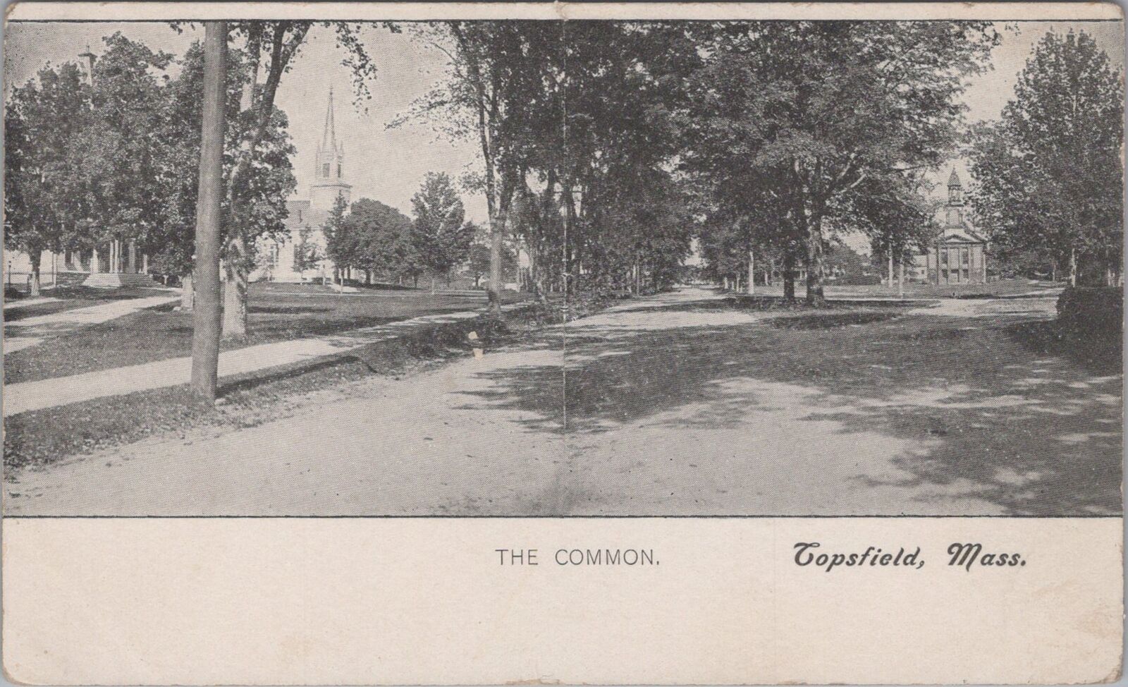 The Common Topsfield Massachusetts Postcard