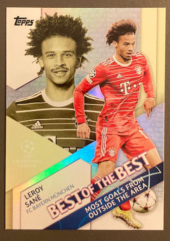 LEROY SANÉ 2022-23 TOPPS UEFA COMPETITIONS BEST OF THE BEST