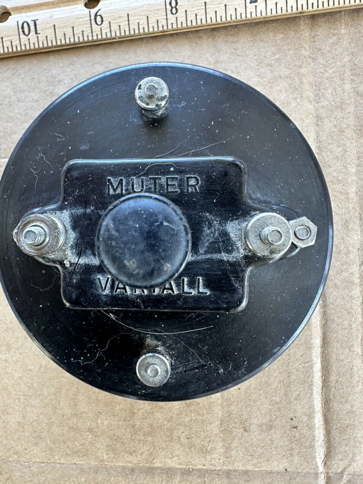 Very Rare Muter Variall Battery Radio Accessory Condenser