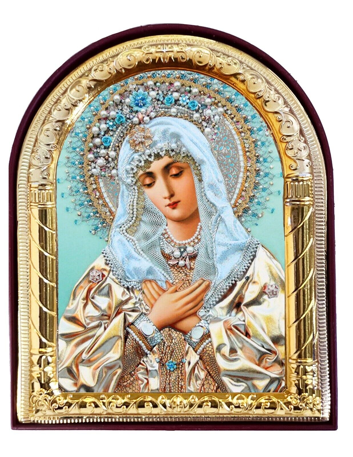 Virgin Mary Madonna Extreme Humility Catholic Orthodox Icon Christian, Religious