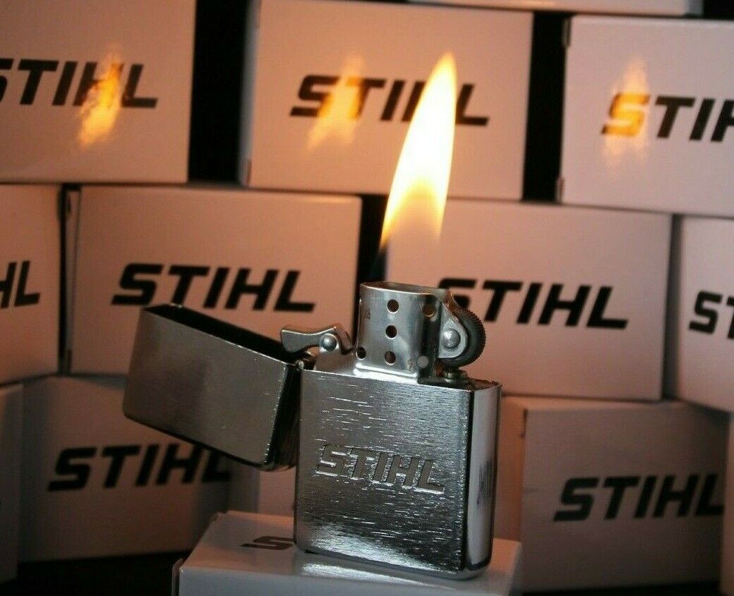 Stihl Engraved Logo Metal Original Benzin Lighter Gift For Stihl Fan