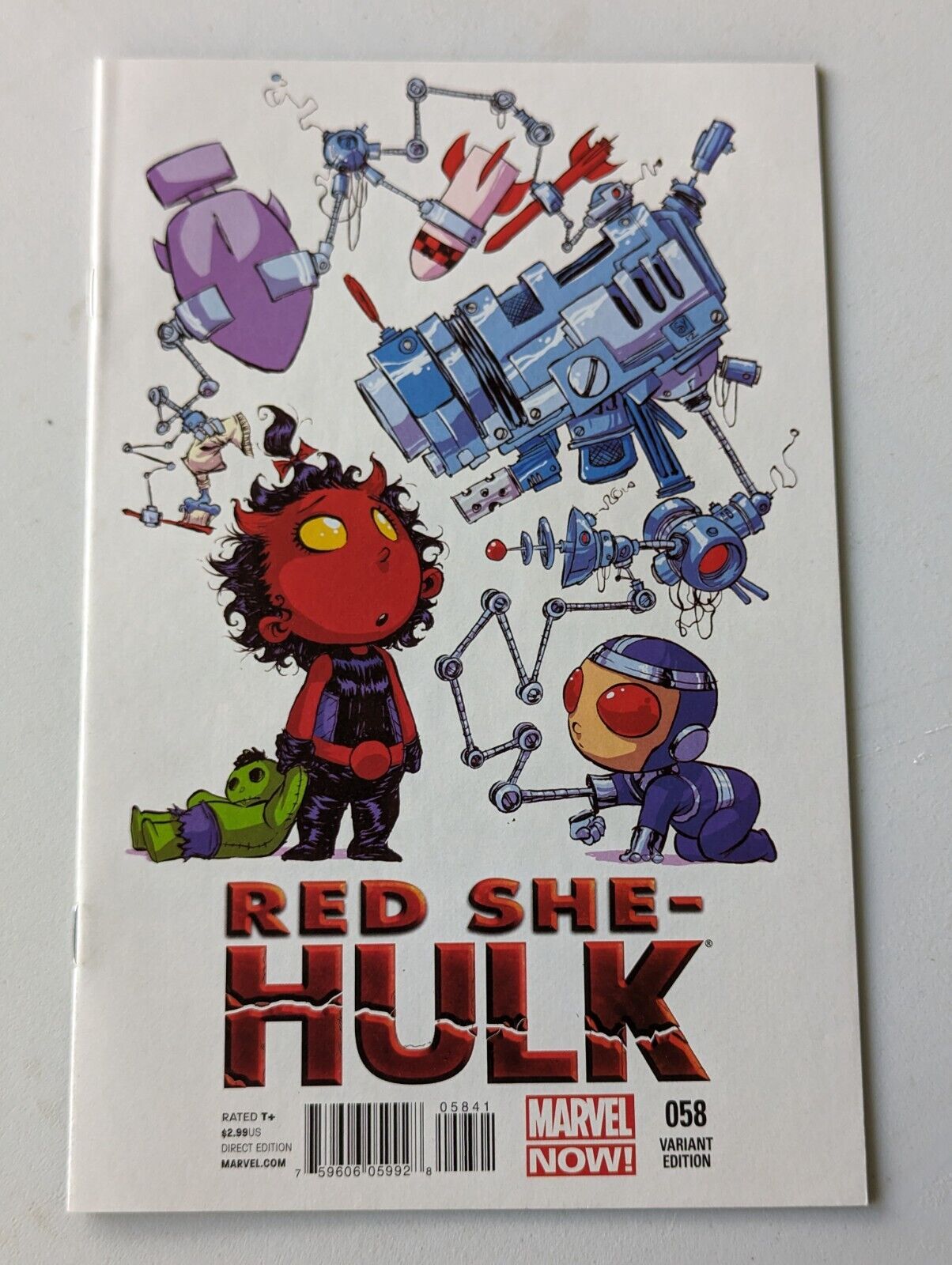 Red She-Hulk #58 Marvel Comics 2012 VF/NM Skottie Young Variant Cover