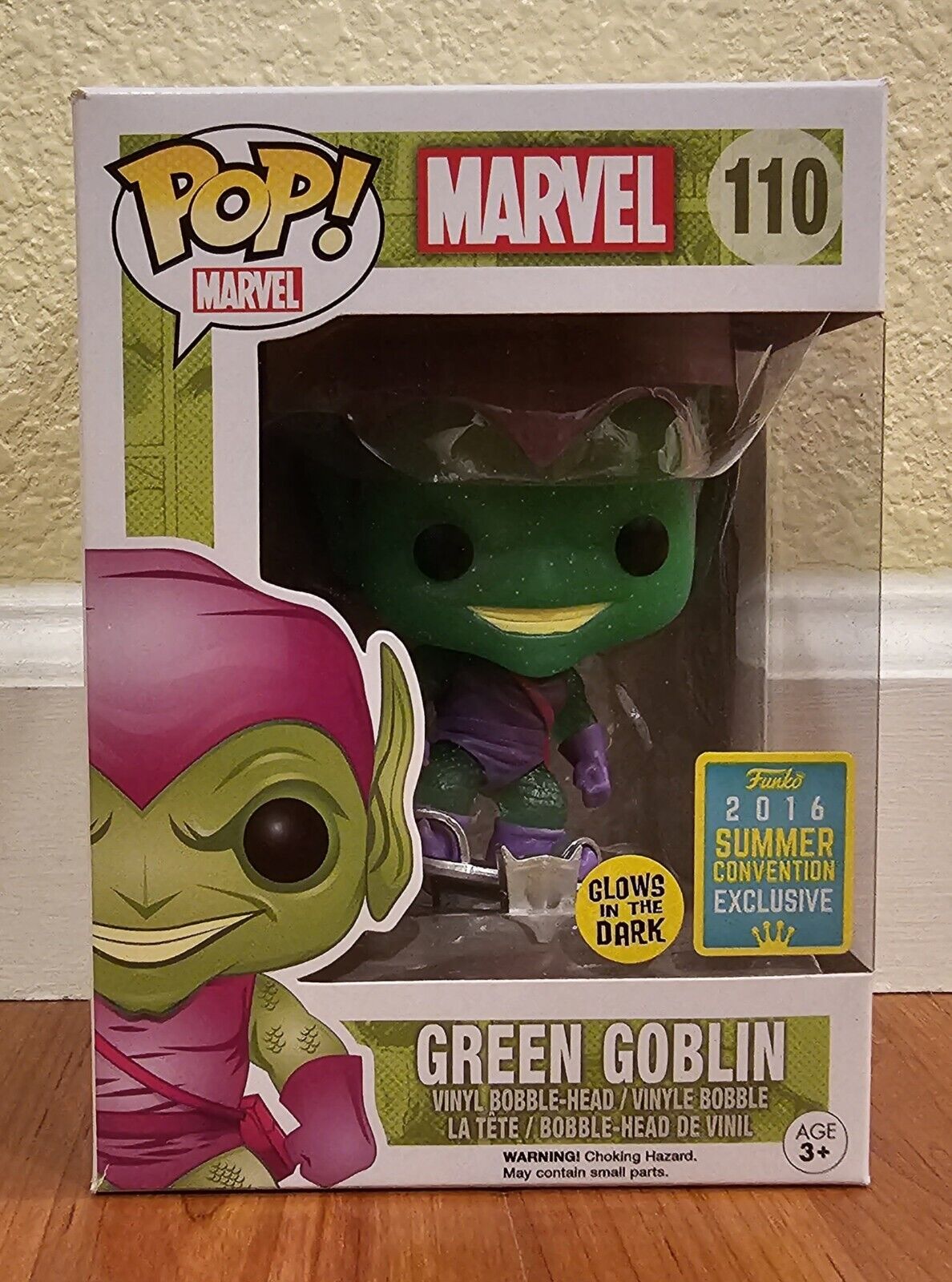 Funko Pop Green Goblin Glow #110 2016 Summer Convention Exclusive GITD