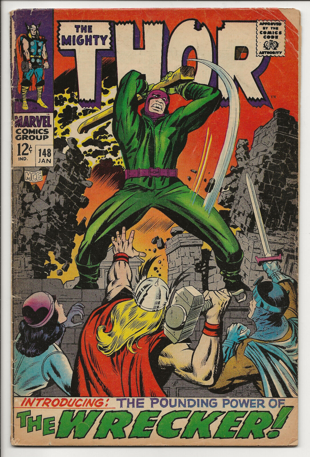 Thor #148 Marvel JS 1st Wrecker