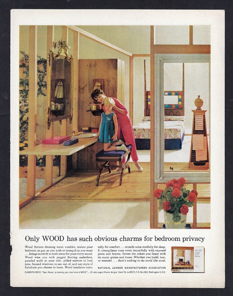 1963 NATIONAL LUMBER Print Ad 