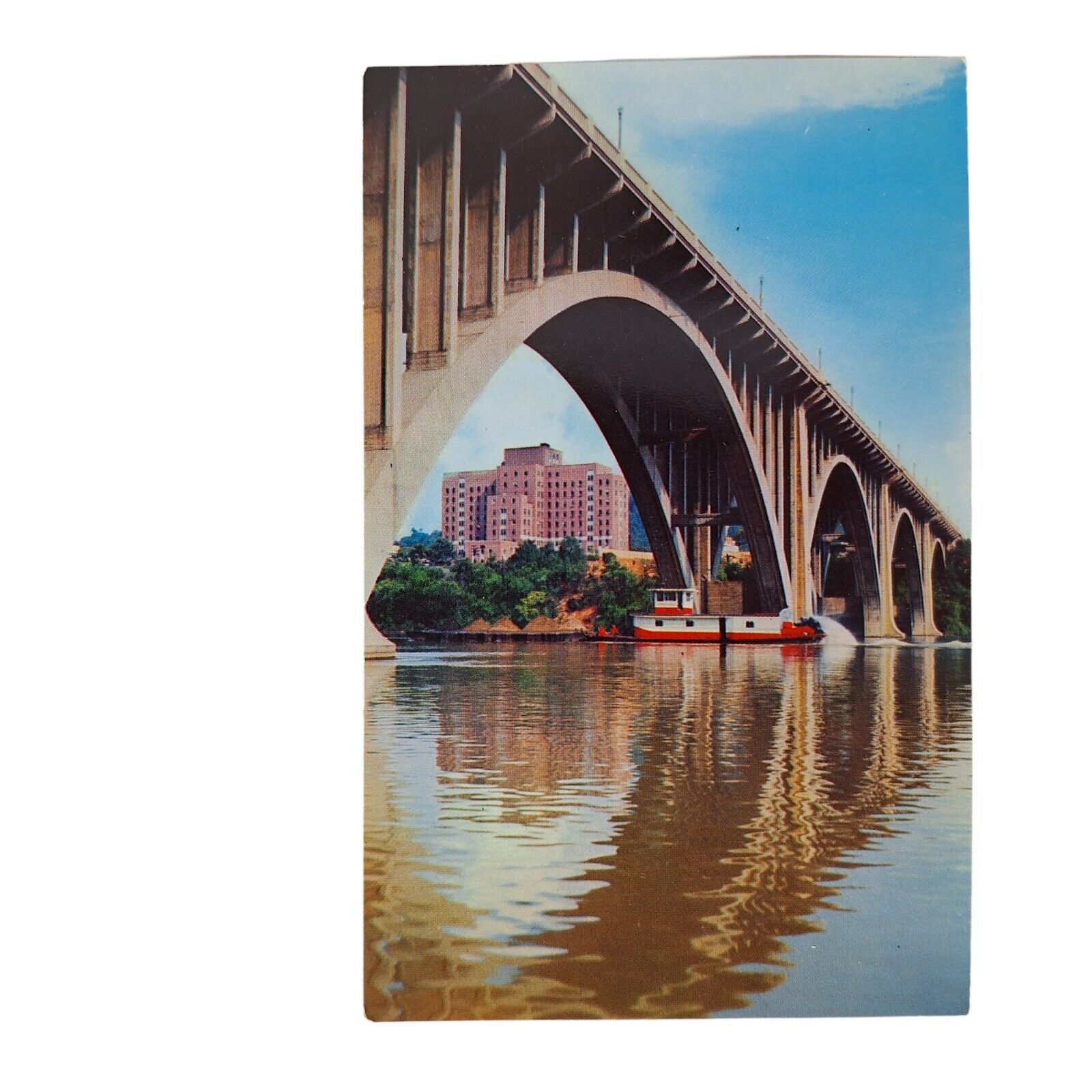 Postcard Henley Bridge Knoxville Tennessee Chrome Unposted