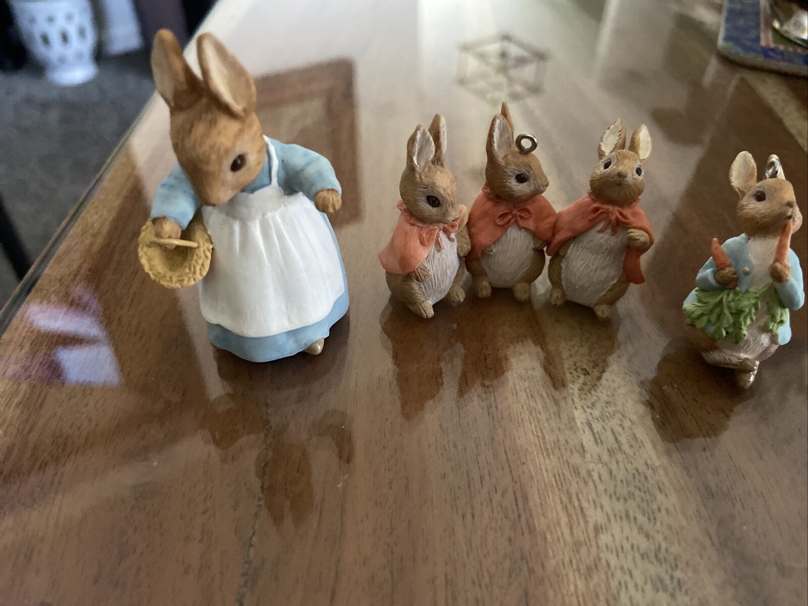 Hallmark Keepsake 1998 Beatrix Potter The Tale of Peter Rabbit Ornament 3 Pieces