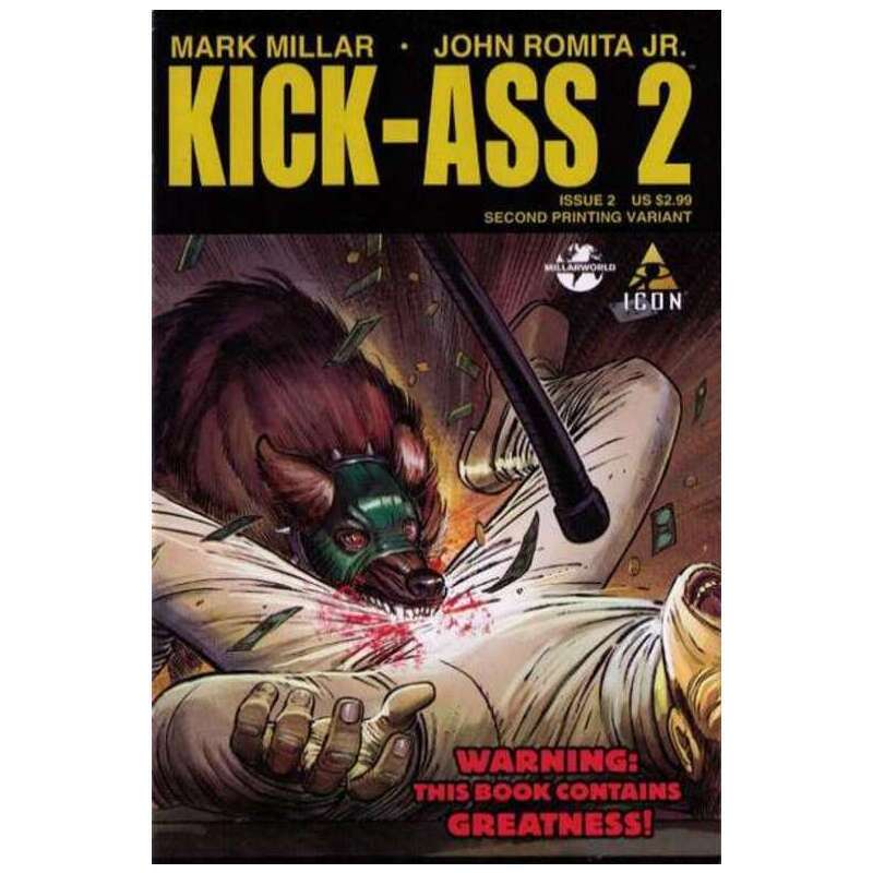 Kick-Ass 2 #2 2nd printing Marvel comics VF Full description below [o