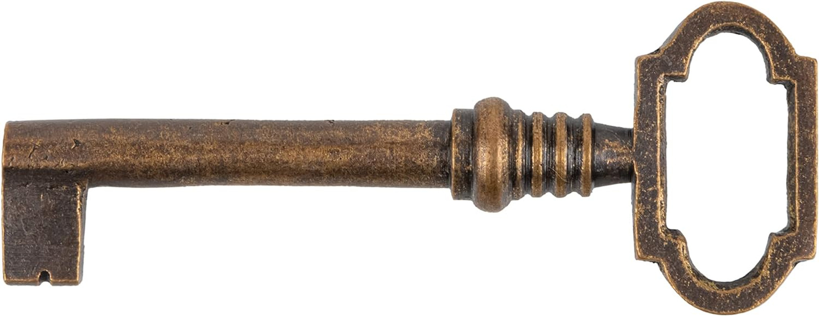Antique Copper Hollow Barrel Skeleton Key for Cabinet Doors, Dresser Drawers, Gr