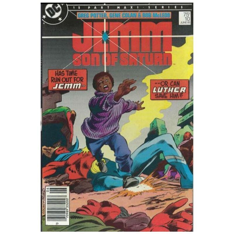 Jemm: Son of Saturn #10 Newsstand in Very Fine condition. DC comics [s;