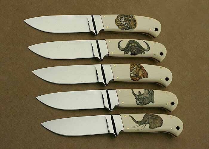 Custom Handmade Bob Loveless Knife Hunting Knife,Bush-craft with Leather  Sheath