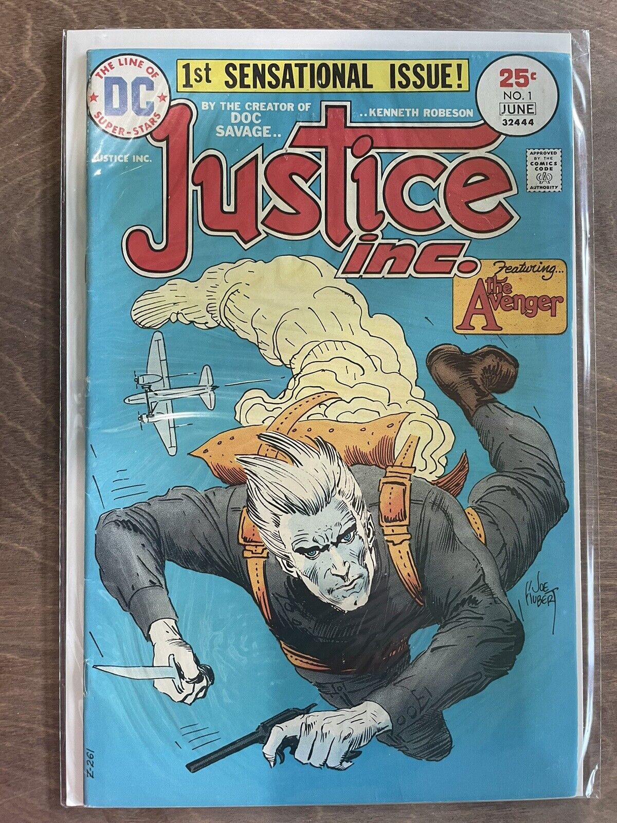 Justice Inc. #1 1975 Joe Kubert Cover VF Comic Book
