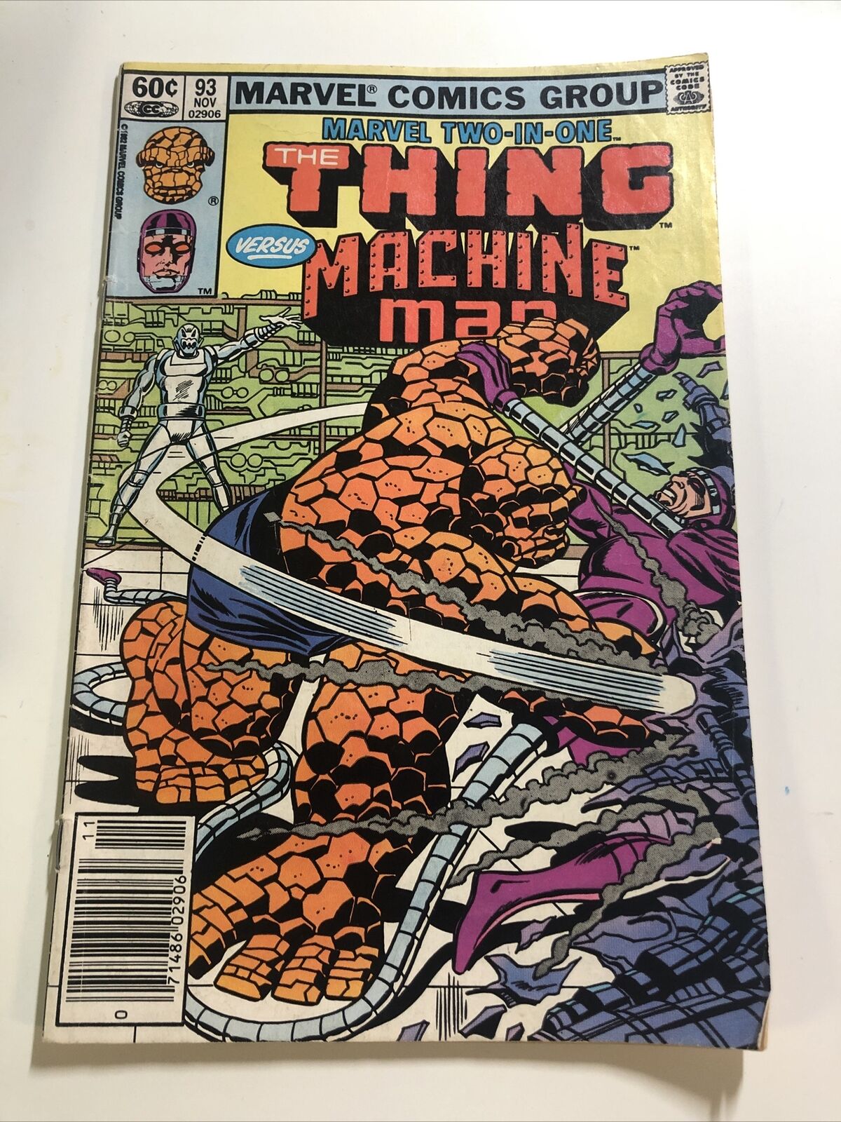 Marvel Two-In-One #93 November 1982 The Thing Ultron, Machine Man