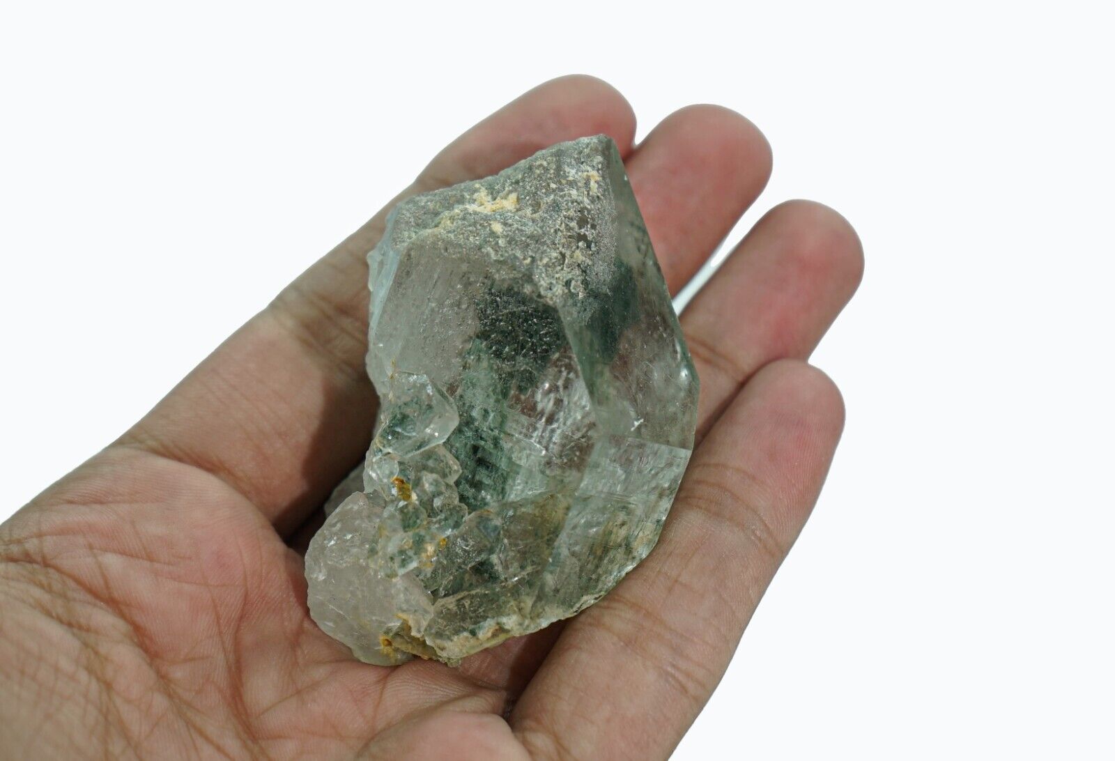 Chlorite Included Quartz Cluster 100gm Himalayan Quartz, Manihar Quartz