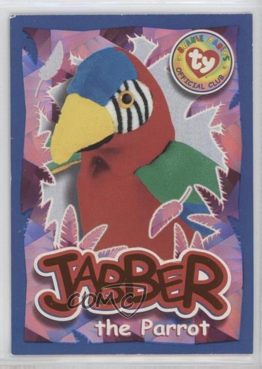 1999 Ty Beanie Babies Series 4 Wild Cards Chase Orange Jabber the Parrot 1u6