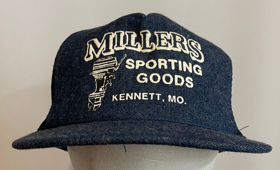 Vintage Miller's Sporting Goods Mens Cap Kennett MO Collectible Rare