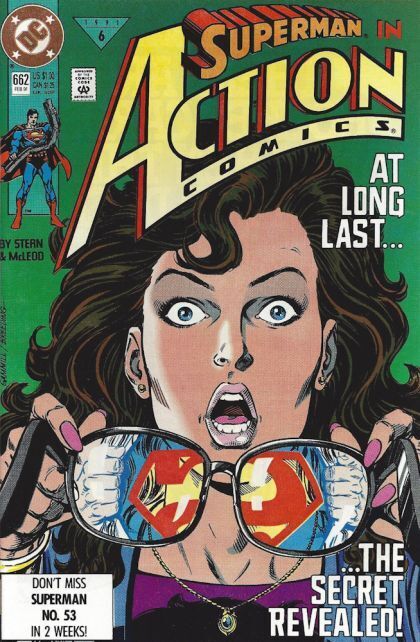 Action Comics #662 (1991) Clark Kent tells Lois Lane that he is Superman in 9...
