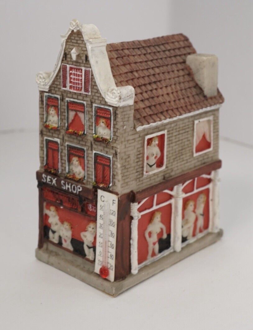 Vintage Amsterdam Miniature Pleasure House Thermometer