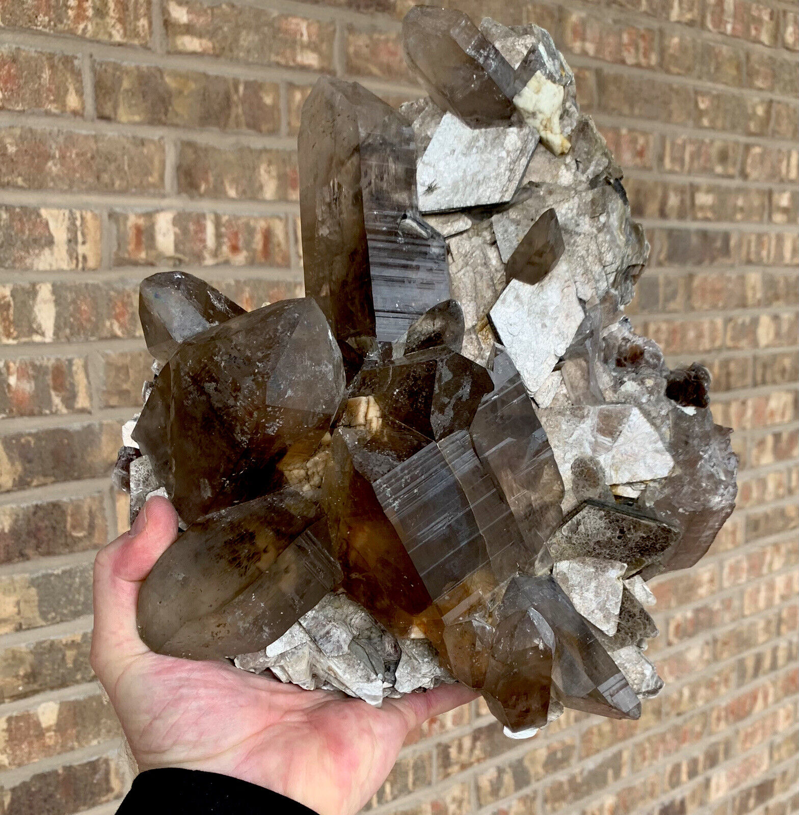 Unique Double Sided Smoky Quartz and Golden Mica Shigar Valley