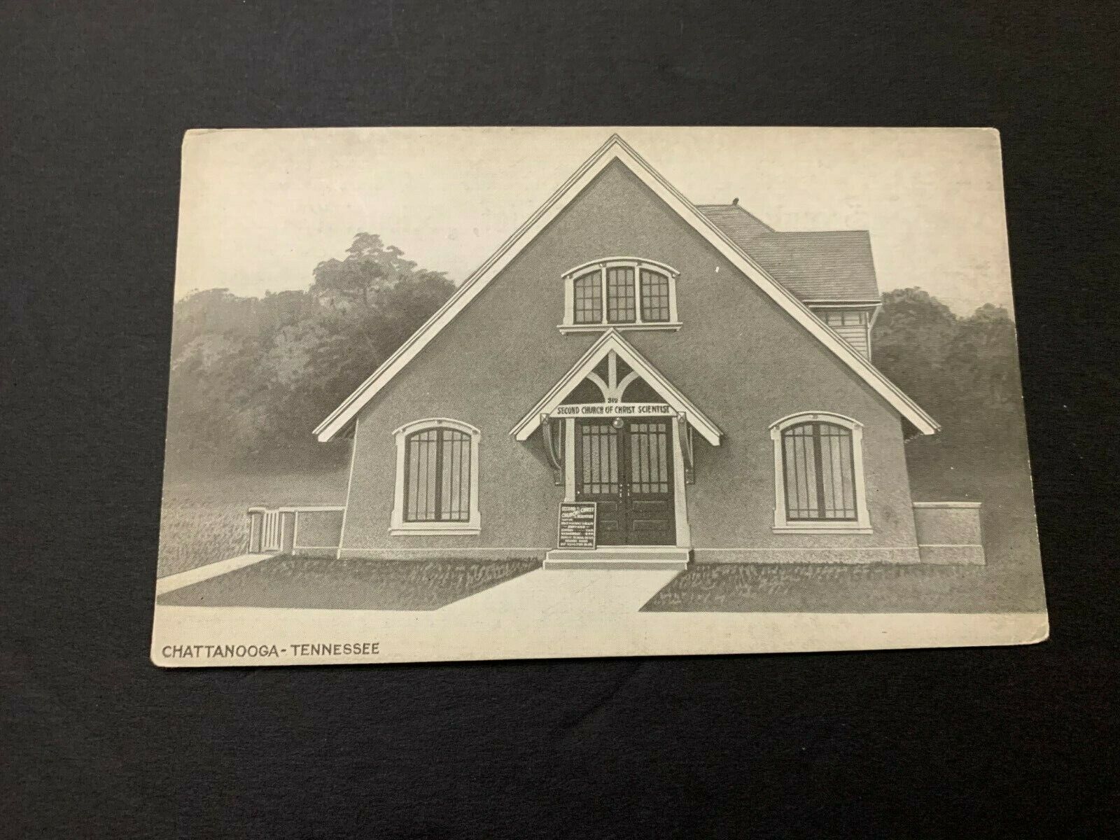 1915 Second Church Of Christ Scientist Chattanooga Tennessee Service Card