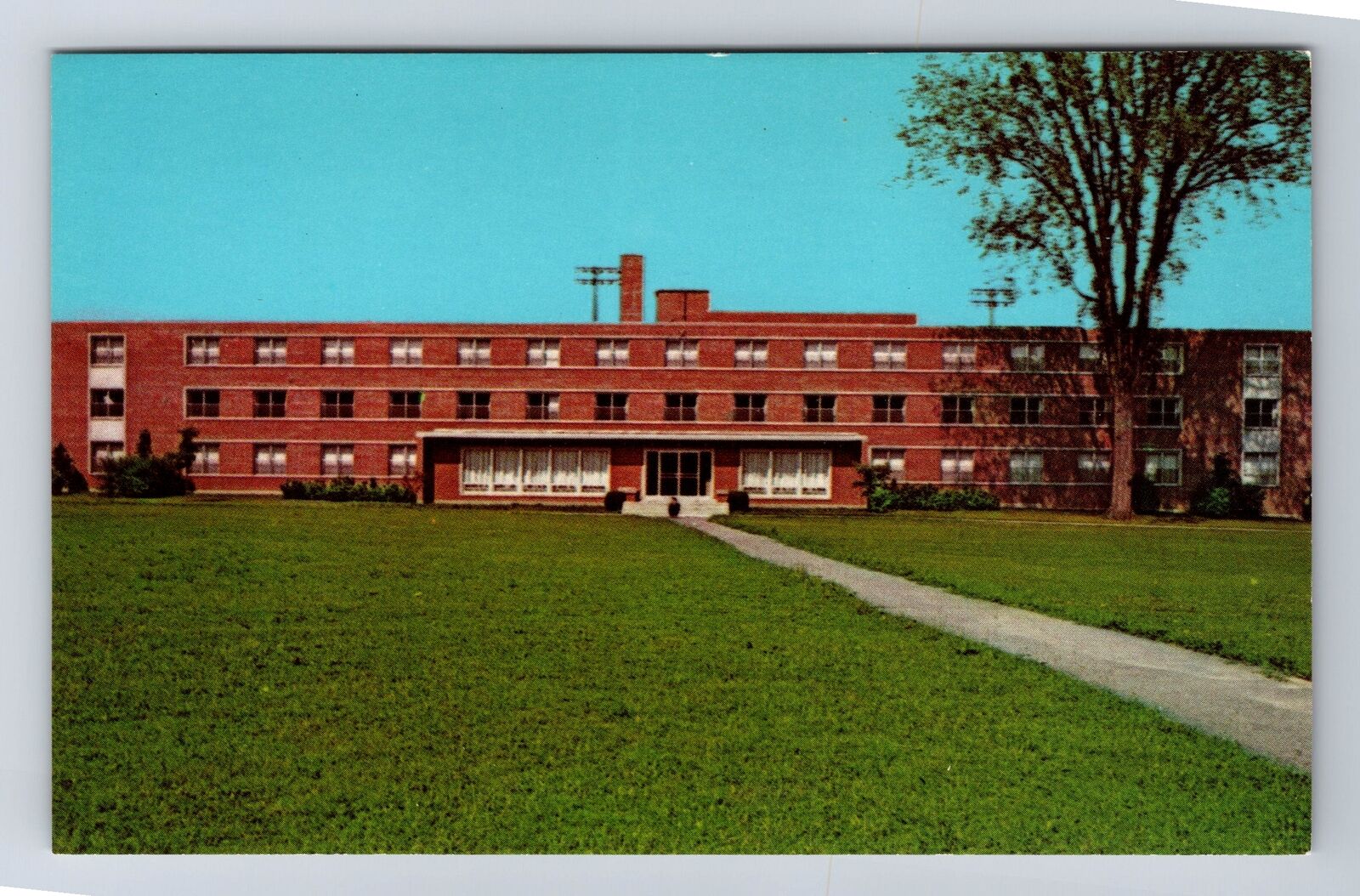 Ashland OH-Ohio, Ashland College, Kate Myers Hall, Girls Dorm Vintage Postcard