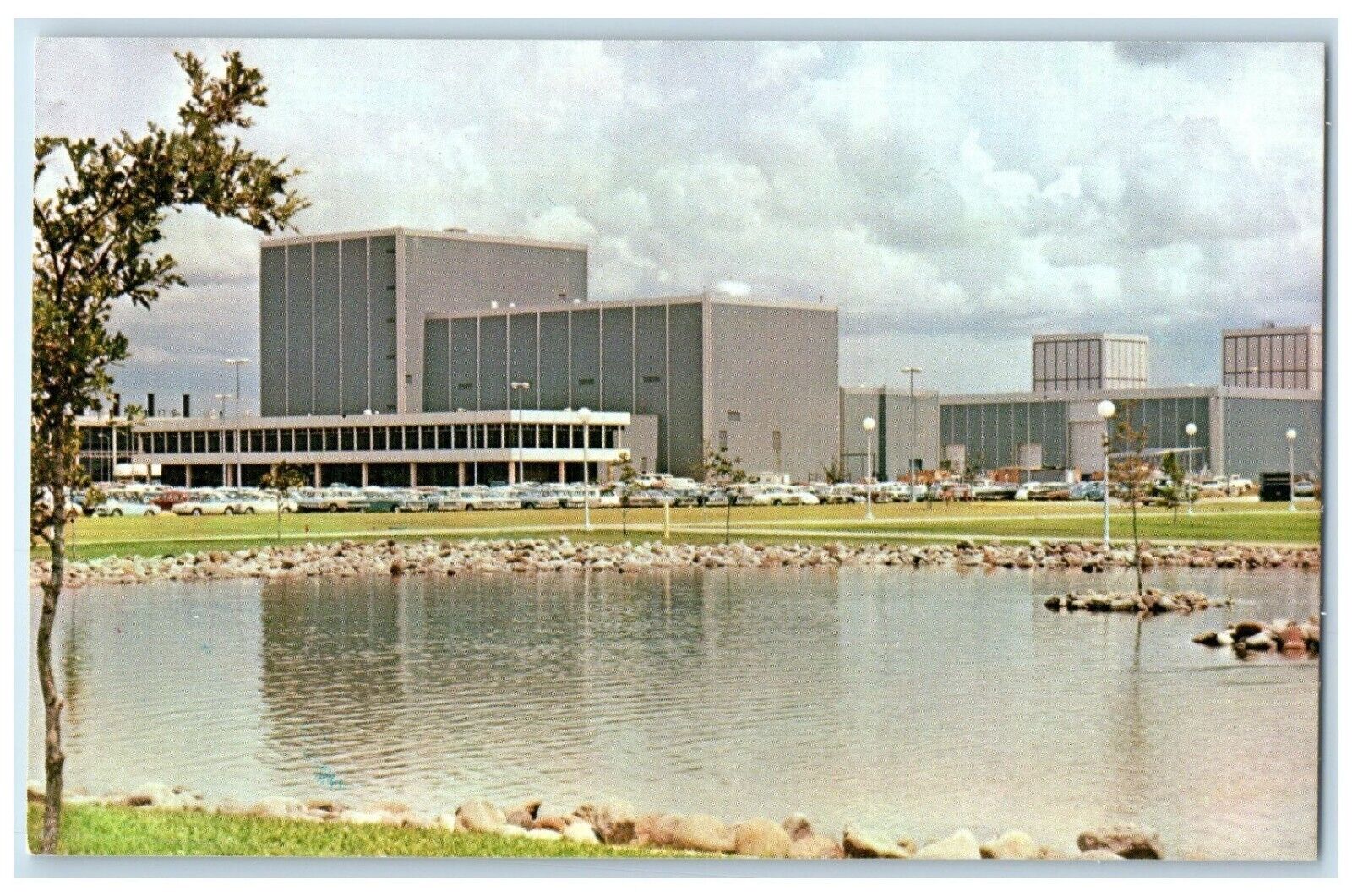 c1960 MSC View Building Center Manned Spacecraft Center Houston Texas Postcard