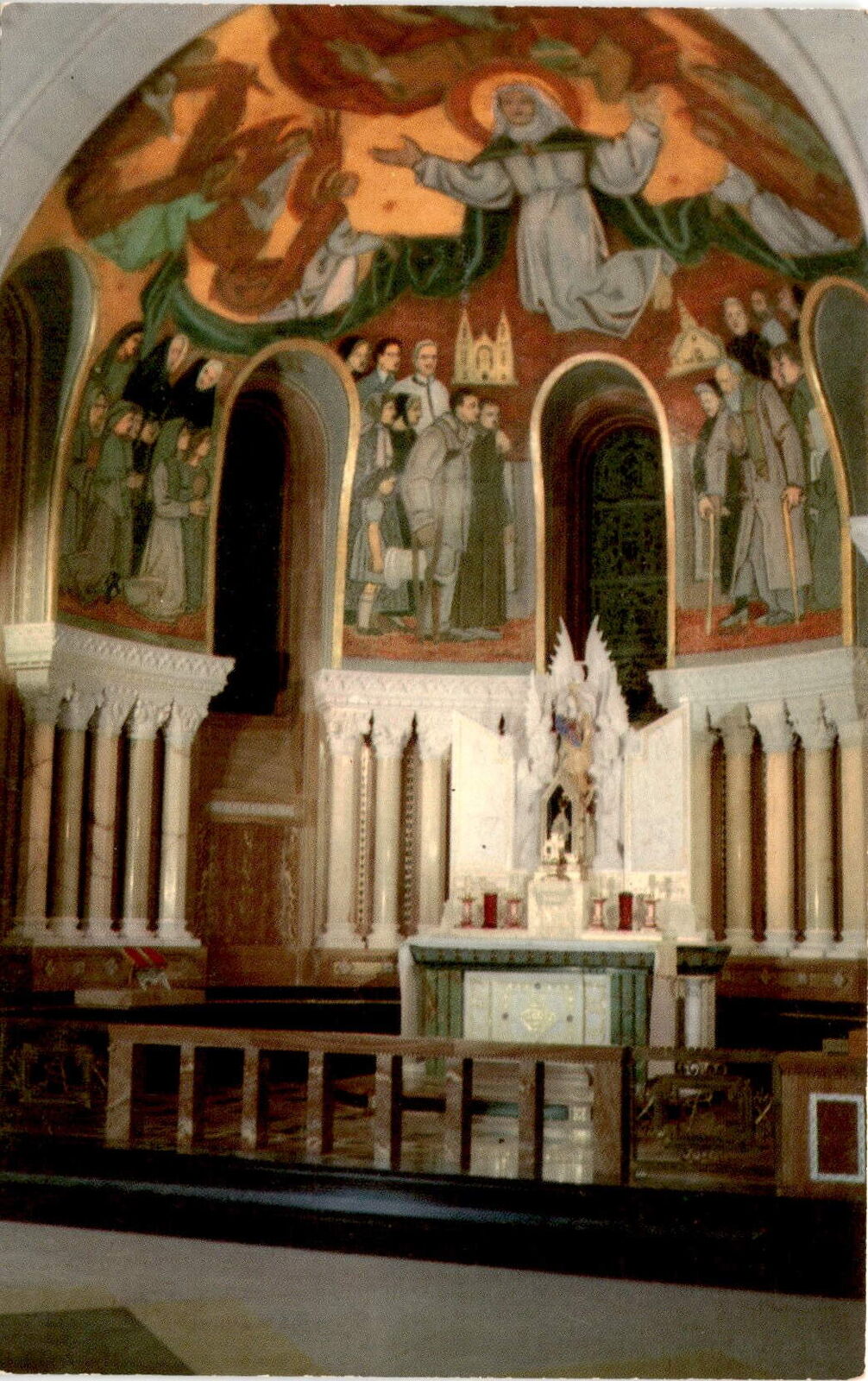 Chapel of Saint Anne, Sainte-Anne-de-Beaupré, Quebec, Red Postcard