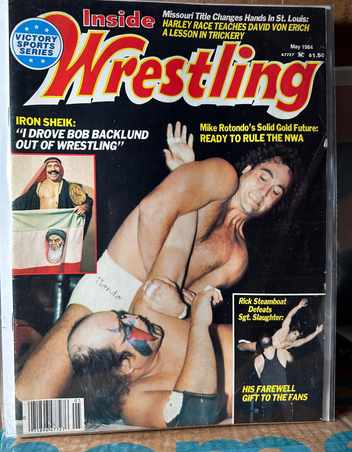 Inside Wrestling Magazine WWF May 1984 Iron Sheik Mike Rotondo Cover