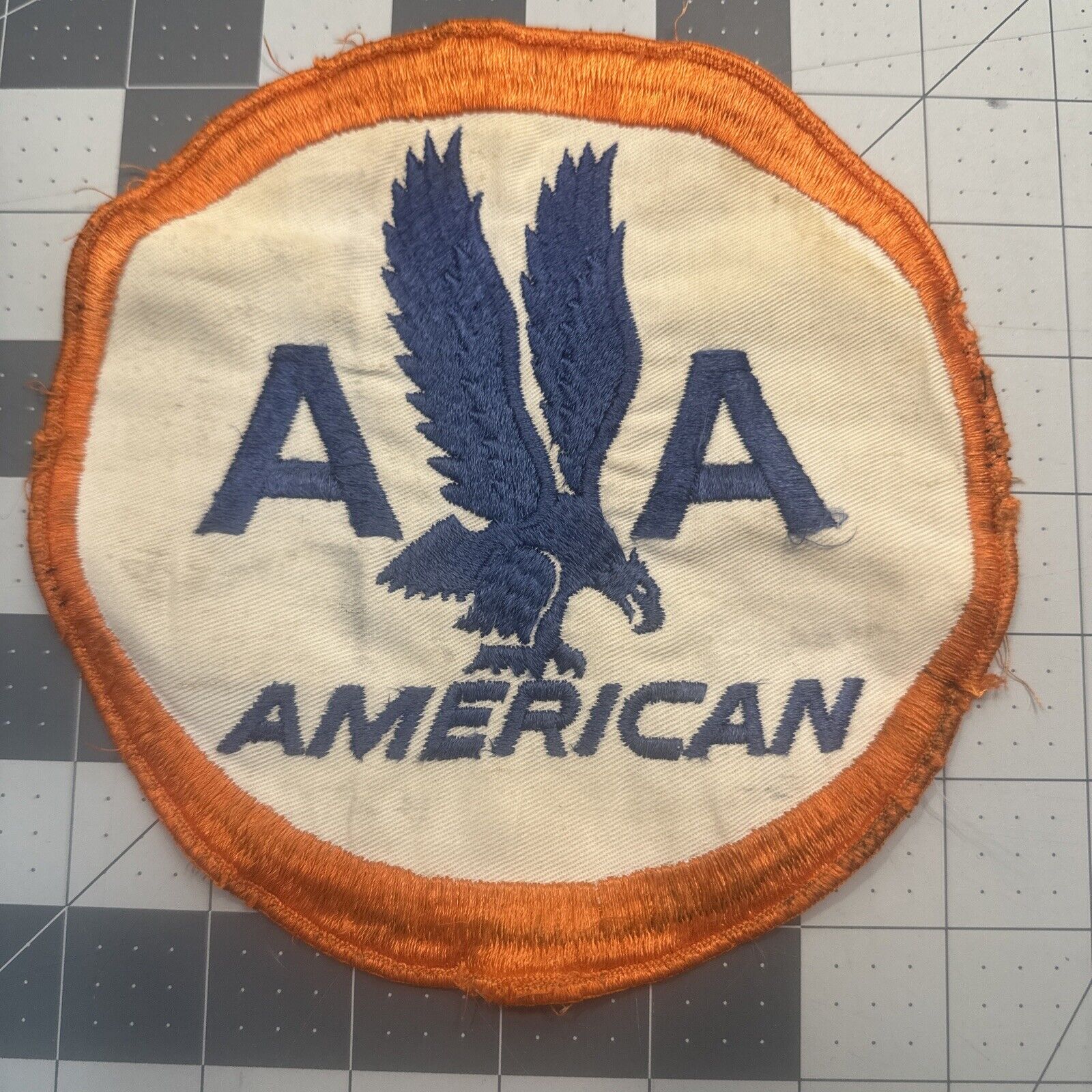 VTG AMERICAN AIRLINES 6.5” Embroidered Jacket Patch 1962-67