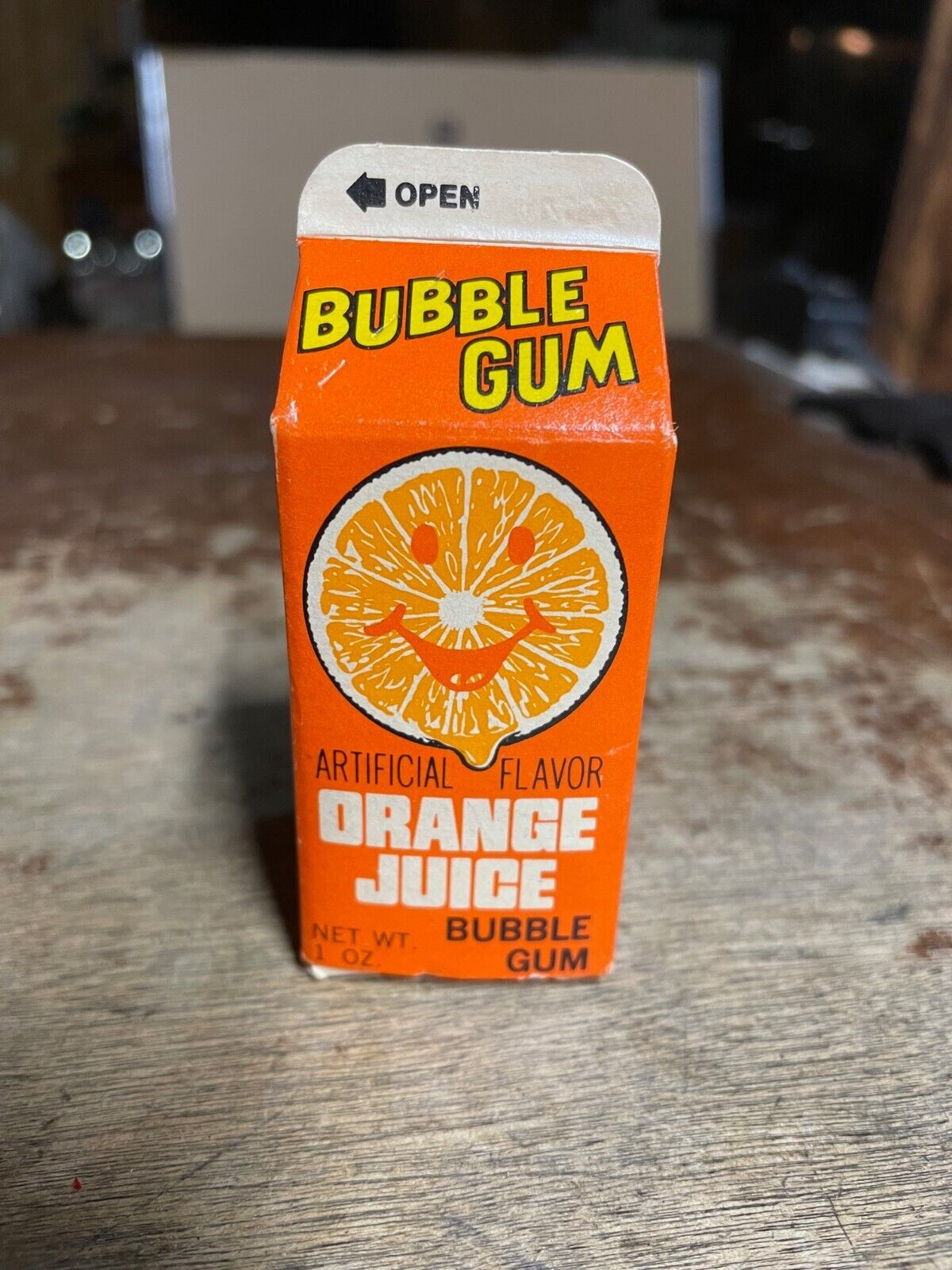 Vintage Topps Orange Juice Bar Bubble Gum SEALED 1981 Candy