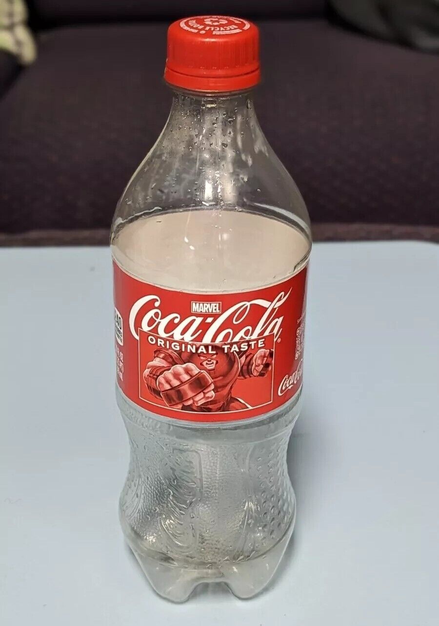 Coca-Cola JUGGERNAUT Marvel 20oz Bottle Empty Clean Limited Edition Coke 