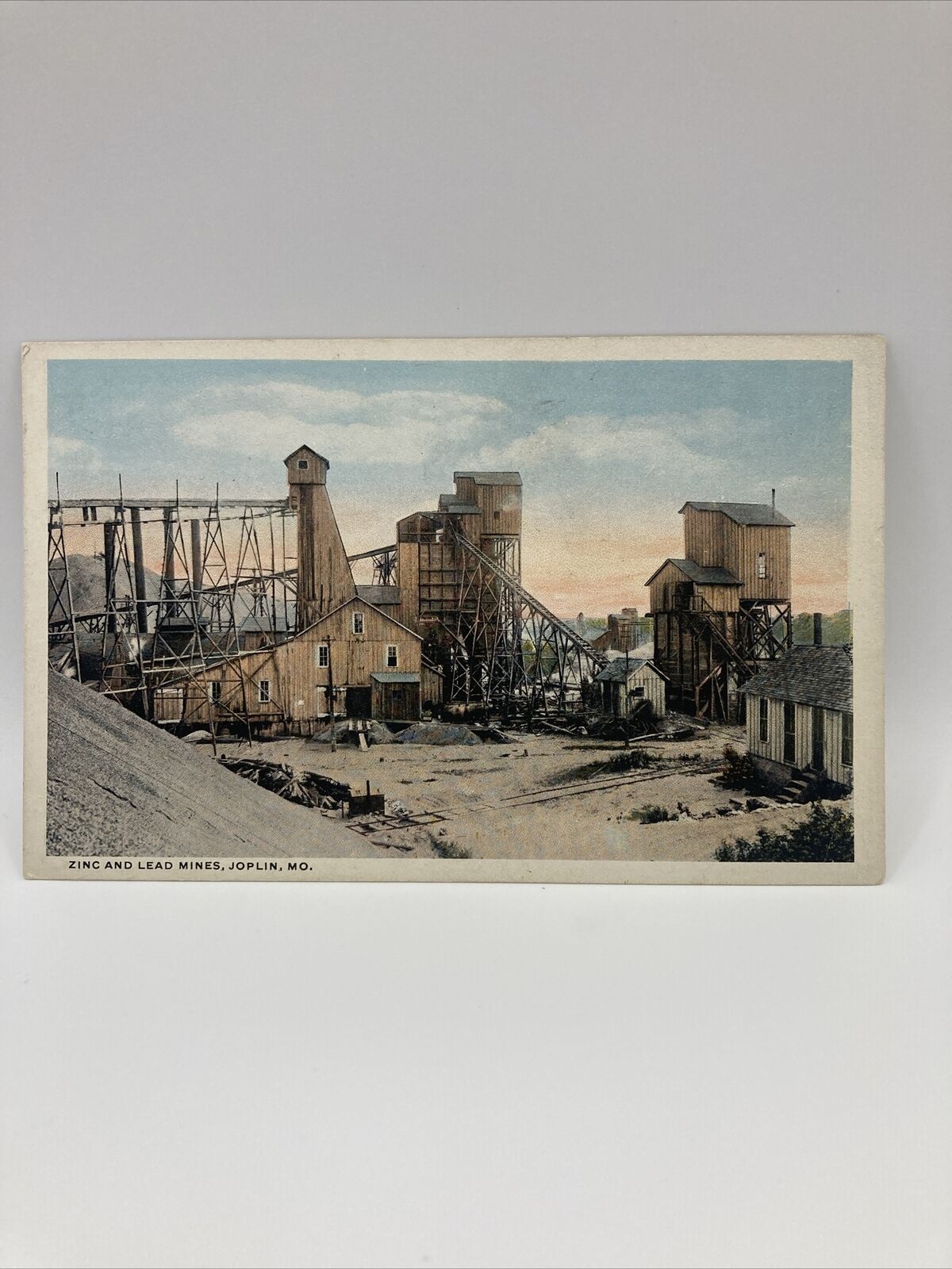 Vintage Postcard Zinc And Lead Mines, Joplin Missouri MO