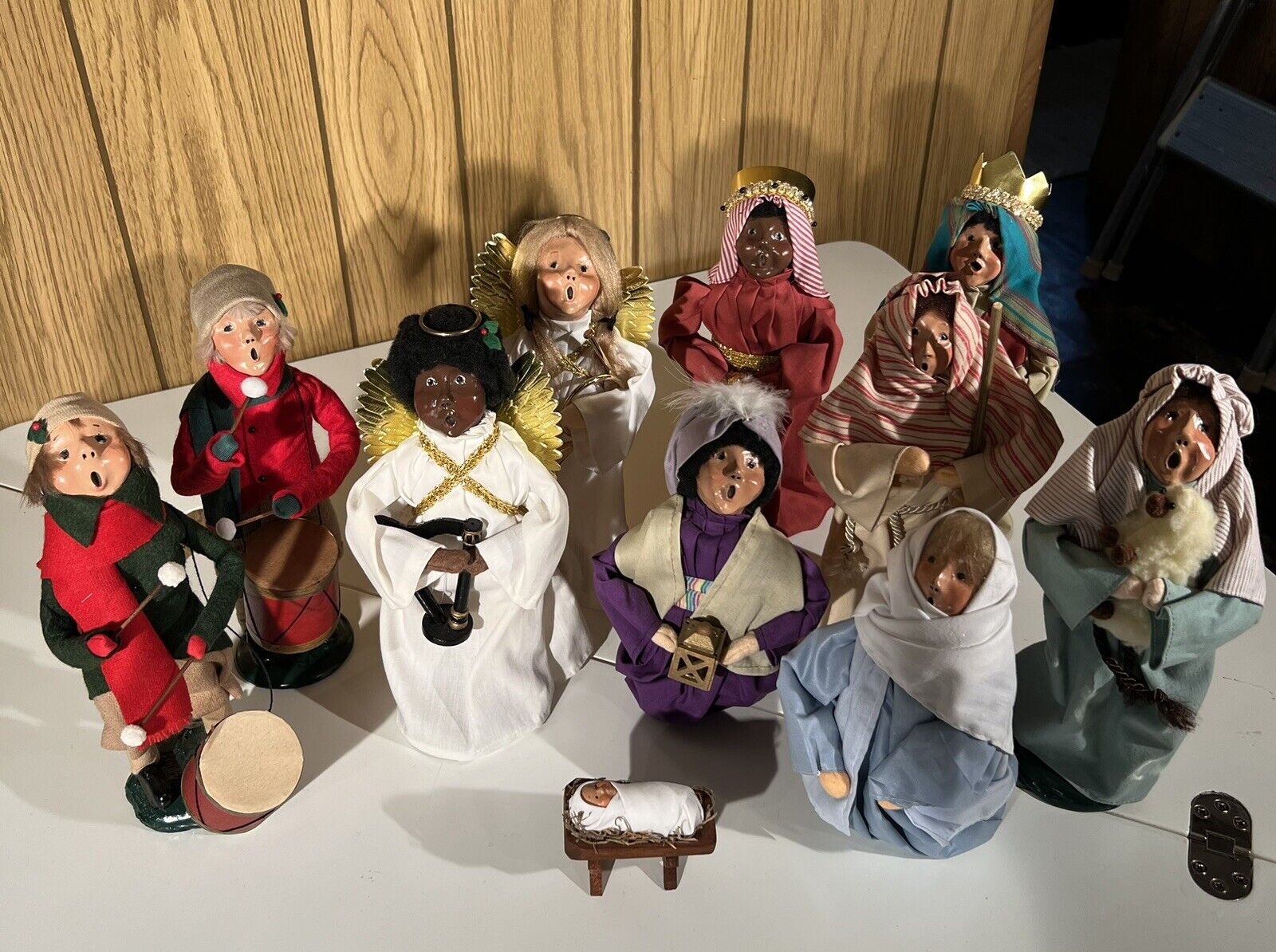 RARE Vintage Byers Choice Nativity Lot Of 11
