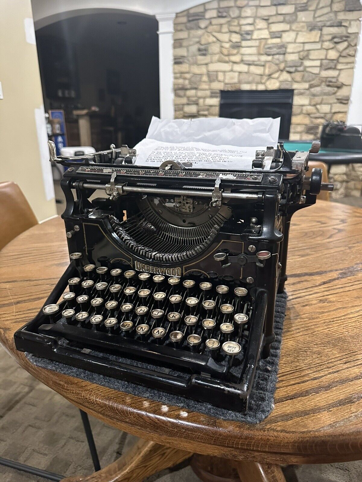 1927 Underwoods No. 5 Standard Manual Typewriter. Professionally Restored. Works