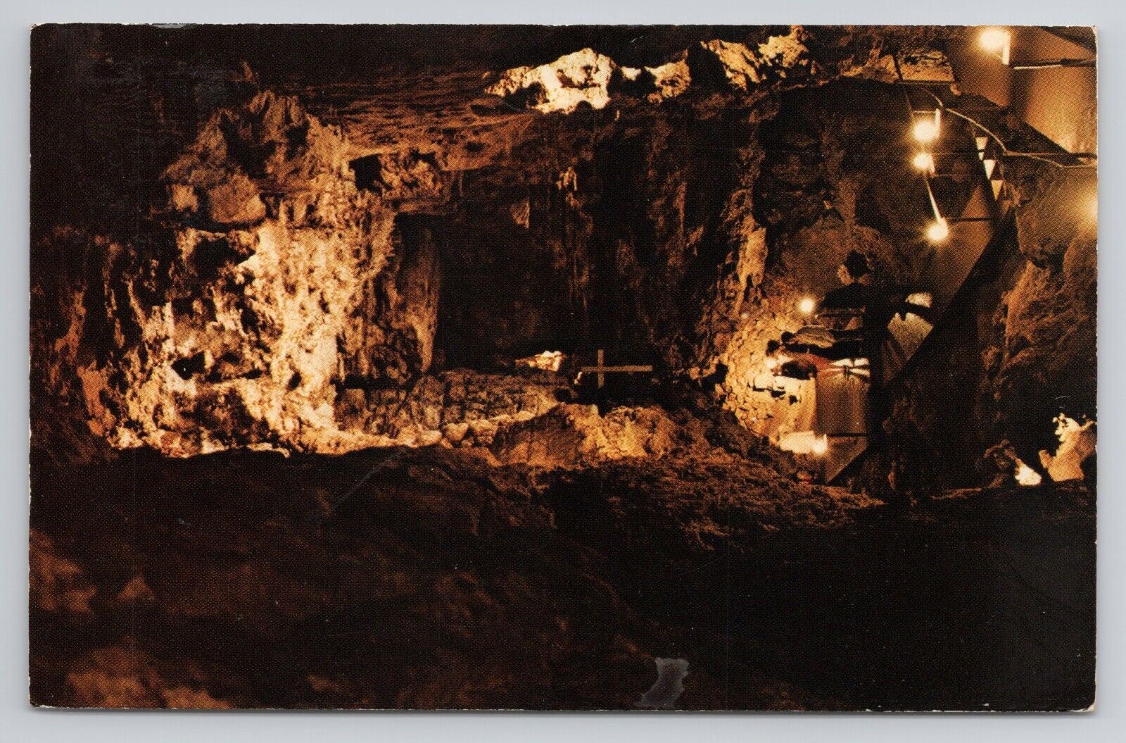 Postcard Cathedral Room Kickapoo Indian Caverns Wauzeka Wisconsin