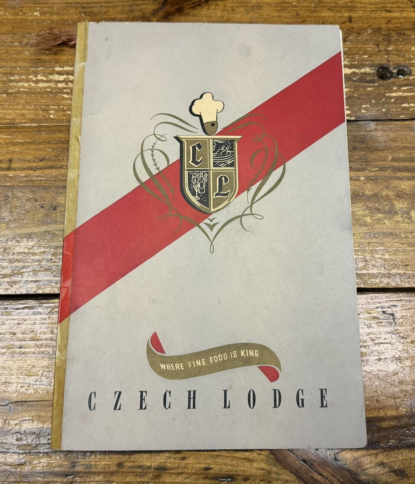 Vintage Czech Lodge Restaurant Menu Des Plaines N. Riverside Chicago, Illinois