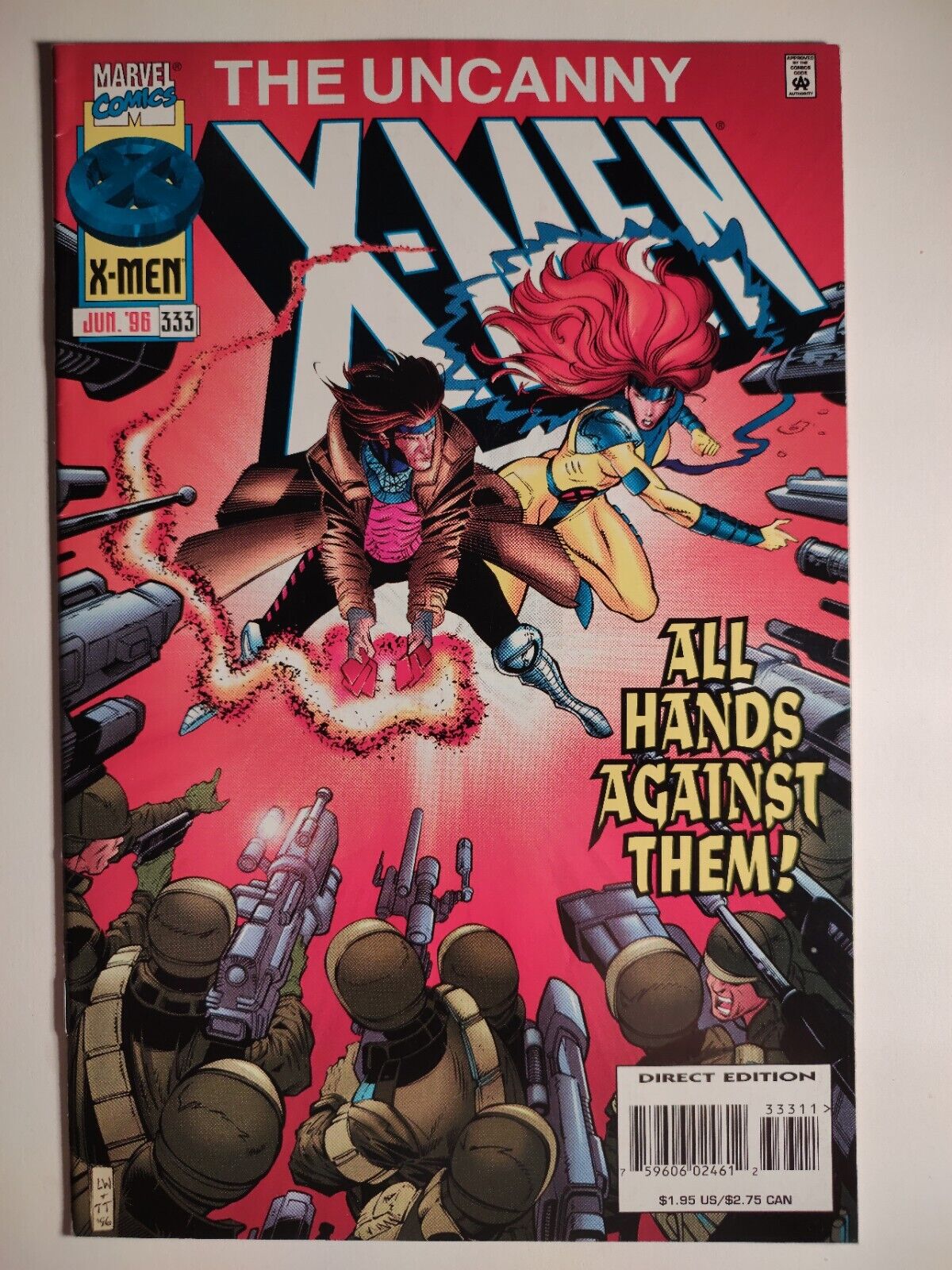 Uncanny X-Men #333, VF/8.0, 1st Full App. Bastion, X-Men \'97 Disney+, Gemini 🔑