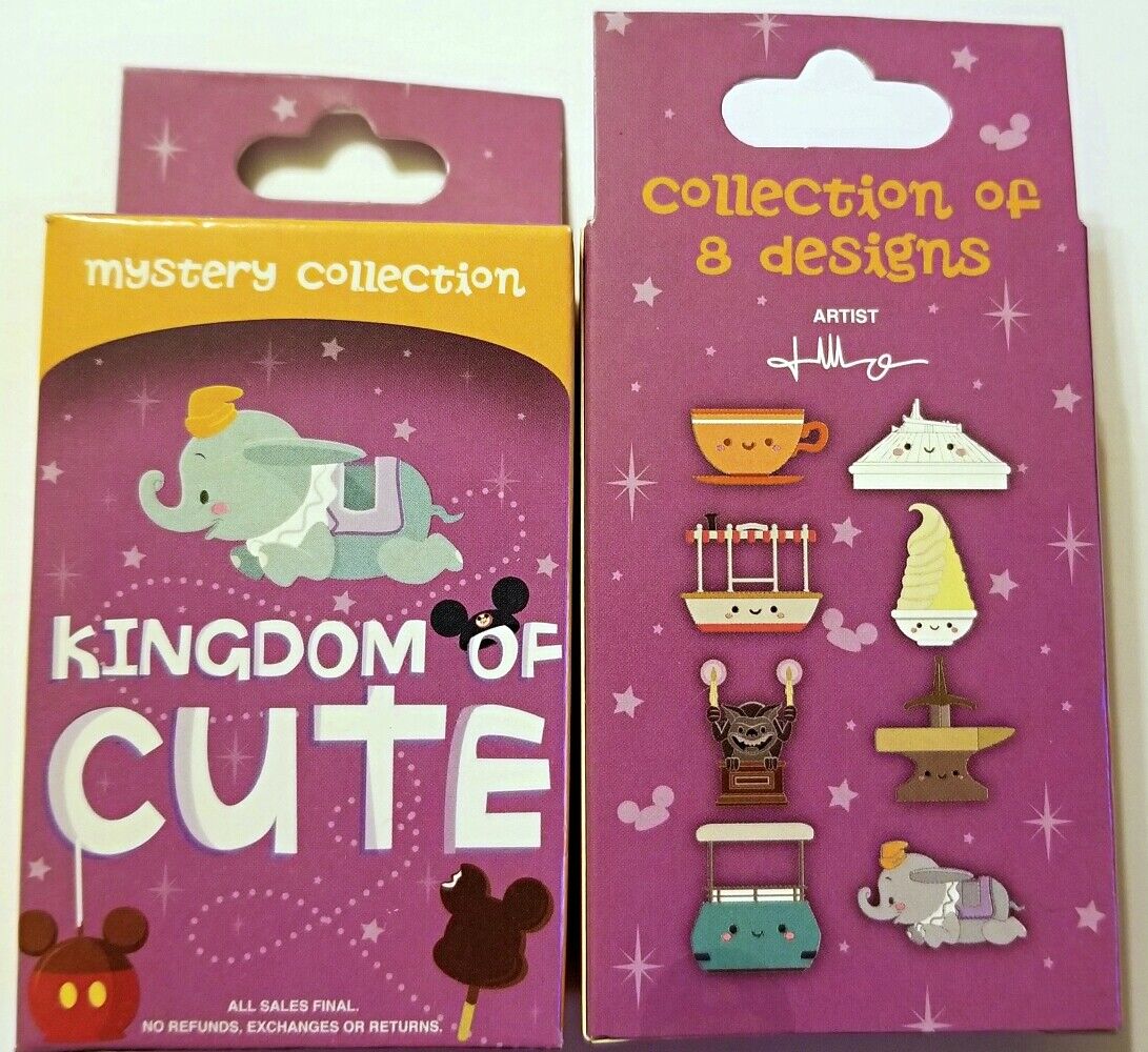 Disney Collectible Pin Pack KINGDOM OF CUTE Mystery Box of 2 Pins Sealed NEW