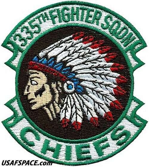 USAF 335TH FIGHTER SQUADRON- CHIEFS -Seymour Johnson AFB, NC- ORIGINAL VEL PATCH