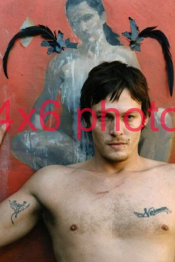 4x6 PHOTO,NORMAN REEDUS #29,BARECHESTED,SHIRTLESS,the walking dead