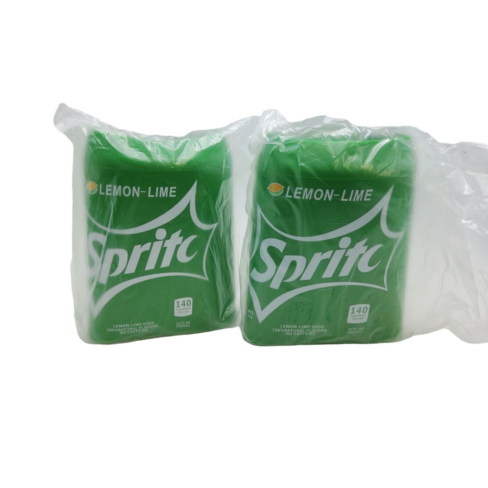 new 2 pack sprite silicone soda/beer koozies