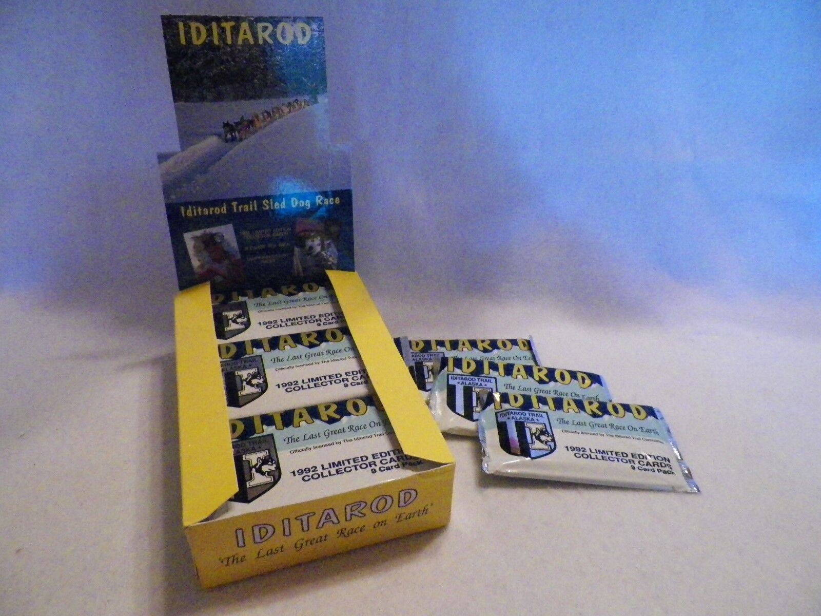 A Case of 1992 Iditarod Dog Sled Race Trading Card 36 Unopened Pack Box 12 box