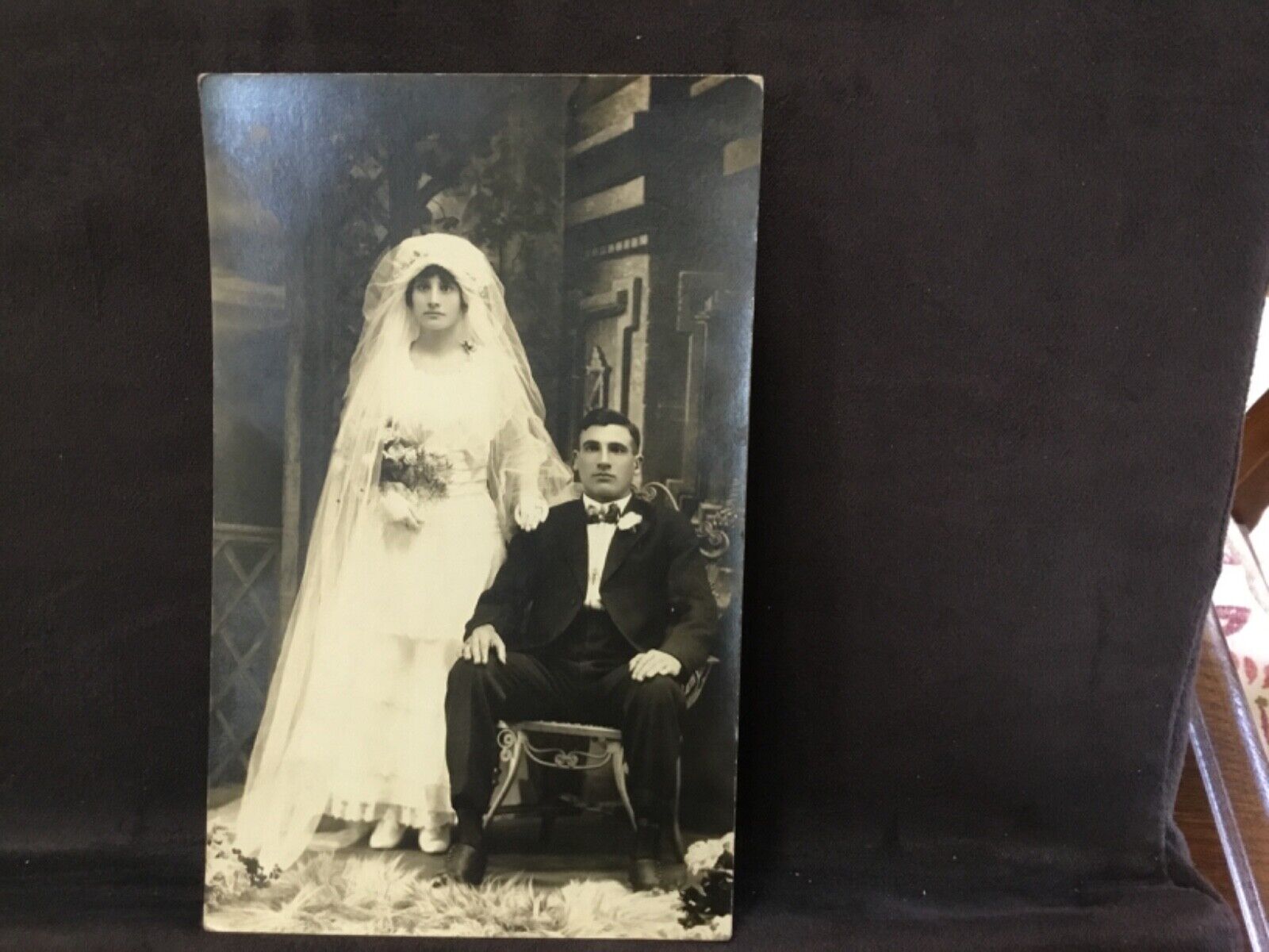RPPC Antique Wedding Picture Azo 1904 -1918