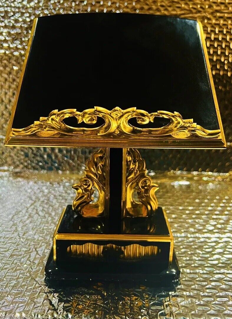 JAPANESE BUDDHIST ALTAR BLACK LACQUER  WOOD MEMORIAL DISPLAY STAND GOLD BUTSUDAN