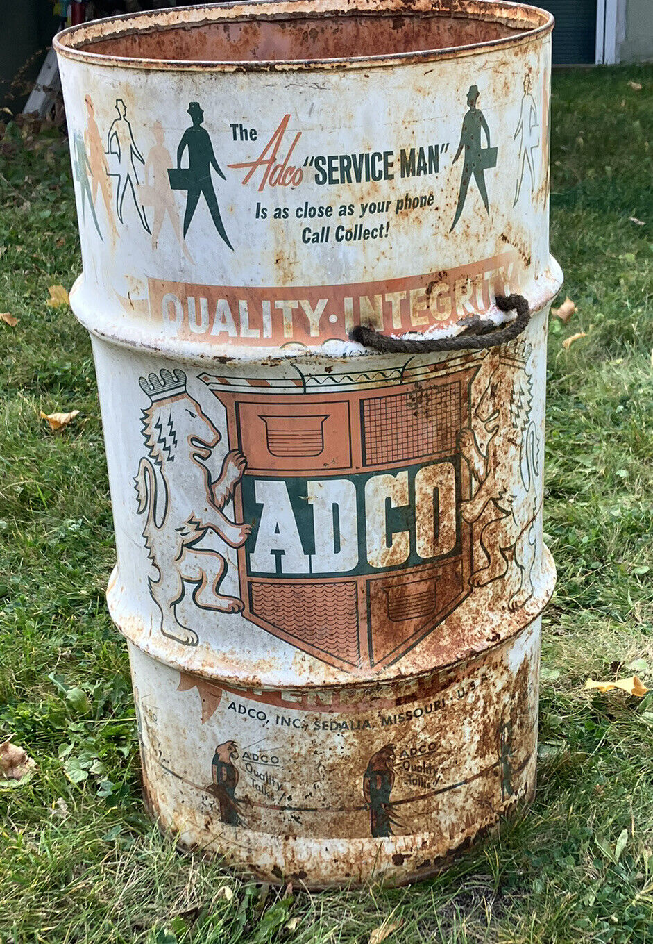 Vintage ADCO Service Man, Sedalia Missouri \